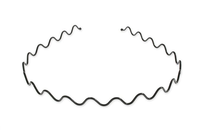 Opaska do włosów druciana czarna dyskretna