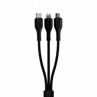 Kable komputerowe i do monitorów - KABEL USB - USB C micro LIGHTNING Przewód 3.1A 3w1 - miniaturka - grafika 1