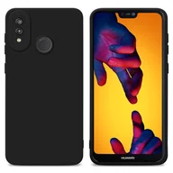Etui i futerały do telefonów - Pokrowiec Cadorabo do Huawei P20 LITE 2018 / NOVA 3E w czarnym silikonowym etui z TPU na telefon komórkowy - miniaturka - grafika 1