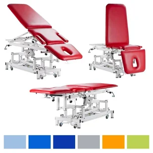 Elektryczny 3-sekcyjny stół rehabilitacyjny do terapii manualnej - SUMER SRE-Ł MAX - Stoły i łóżka do masażu - miniaturka - grafika 1