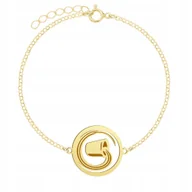 Bransoletki - Pozłacana Bransoletka Znak Zodiaku WODNIK GRAWER - miniaturka - grafika 1