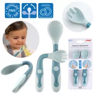 Sztućce dla dzieci - Sztućce dla dzieci łyżeczka widelec elastyczne REER - miniaturka - grafika 1