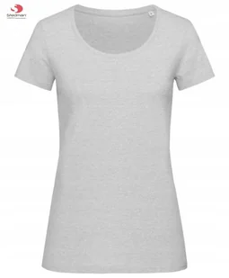 SUPER CENA JAKOŚĆ T-shirt Koszulka Damska STEDMAN 9900 JASNY SZARY Roz: S - Koszulki i topy damskie - miniaturka - grafika 1