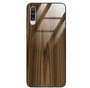 Etui i futerały do telefonów - Etui drewniane Samsung Galaxy A70 Premium Wood Brown Forestzone Glass - miniaturka - grafika 1