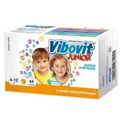 Witaminy i minerały - Teva Vibovit junior x 44 sasz.sm.pomarańcz - miniaturka - grafika 1