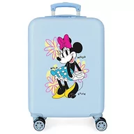 Walizki - Disney Minnie Bold Walizka kabinowa Niebieski 38x55x20 cms Twarde ABS Zapięcie kombinowane z boku 35L 2 kg 4 koła Podwójne Bagaż Ręczny, niebieski, Talla única, walizka kabinowa - miniaturka - grafika 1