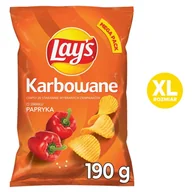 Chipsy - Lay's Chipsy ziemniaczane karbowane o smaku papryki 190 g - miniaturka - grafika 1
