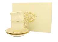 Filiżanki - Duo CLARK FILIŻANKI ZE SPODKAMI 2 SZTUKI 260 ML PORCELANA - miniaturka - grafika 1