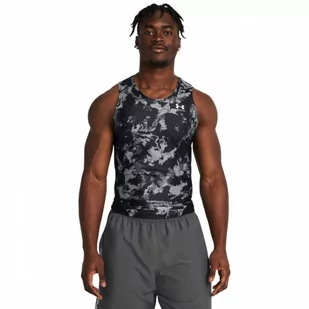 Męski top treningowy Under Armour UA HG IsoChill Prtd Tank - czarny - UNDER ARMOUR - Koszulki sportowe męskie - miniaturka - grafika 1