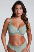 Biustonosze - Hunkemöller Biustonosz nieusztywniany z fiszbinami Daisy Zielony - miniaturka - grafika 1