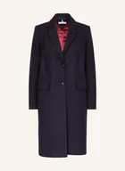 Płaszcze damskie - Tommy Hilfiger Płaszcz Wełniany blau - miniaturka - grafika 1