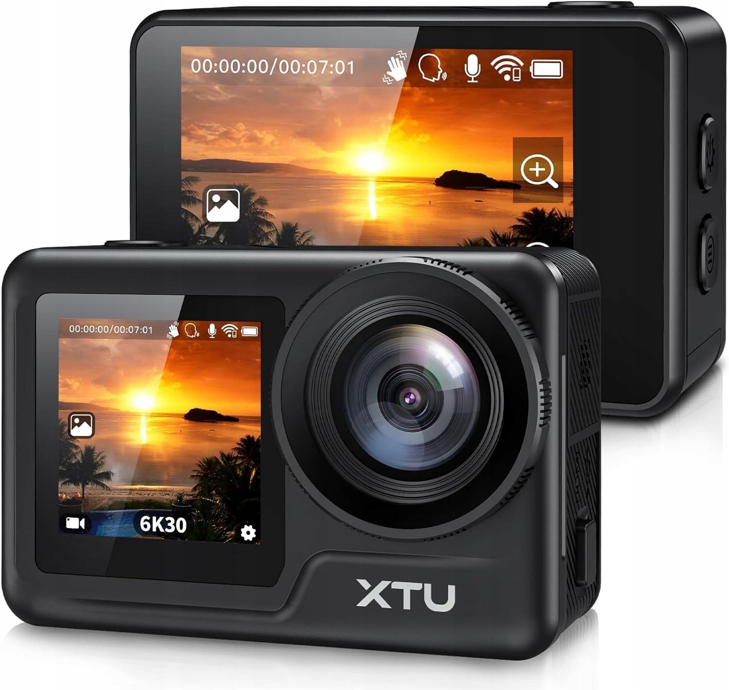 XTU Action Cam 6K/4K - 5 GHz WLAN 30 m, 20 MP