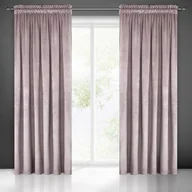 Zasłony - Zasłona gotowa na taśmie marszczącej PIERRE 300 x 140 cm pudrowy - miniaturka - grafika 1