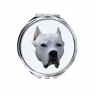 Lusterka do makijażu - Dog argentyński Lusterko Pies geometryczny - miniaturka - grafika 1