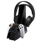 Akcesoria do Playstation - Stacja ładująca SNAKEBYTE PS5 Combo Charge 5 Czarny - miniaturka - grafika 1