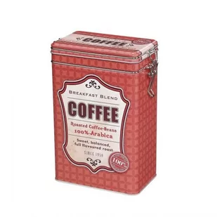 Zassenhaus METALOWY POJEMNIK NA KAWĘ W STYLU RETRO 500 G CZERWONY ZS-067200 - Pojemniki kuchenne - miniaturka - grafika 1