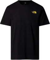 Koszulki męskie - The North Face Męskie Ss Collage Koszulka Black/Summit Gold S - miniaturka - grafika 1