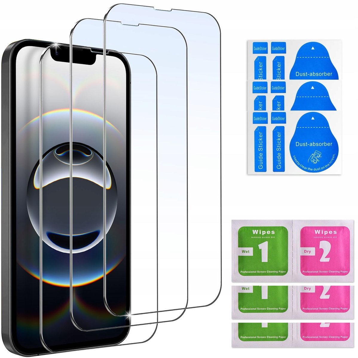 3x SZKŁO HARTOWANE 9H do iPhone 16e SZYBKA