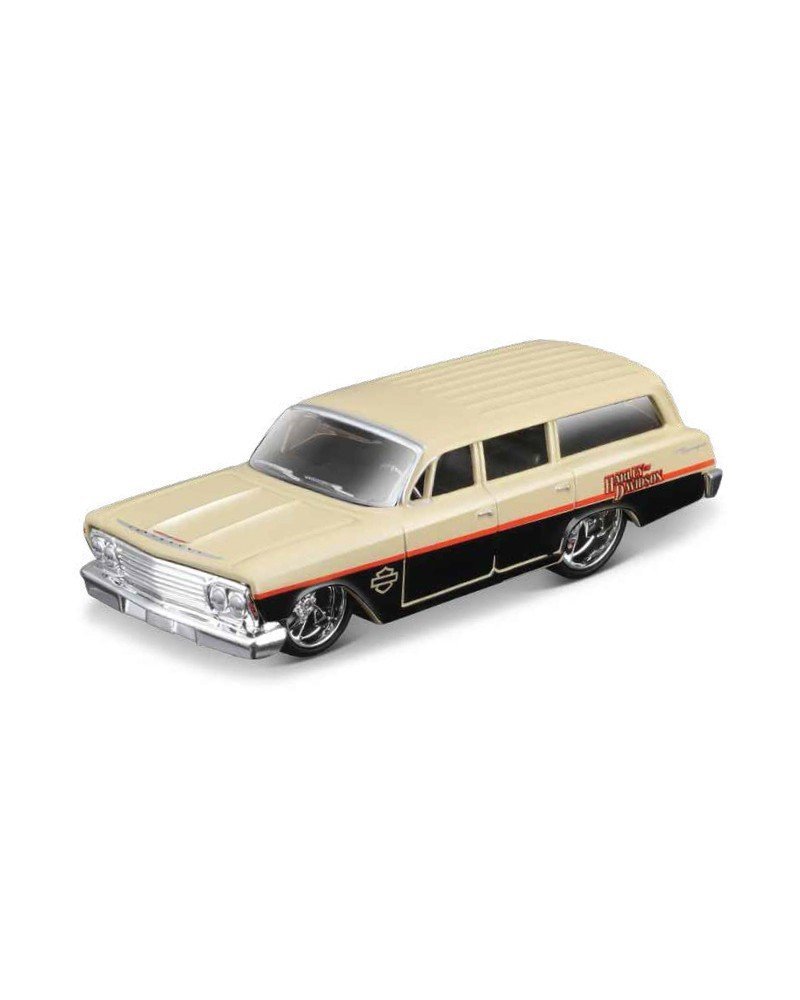 Maisto 1:64 Chevrolet Biscayne Wagon 1962 – Harley-Davidson Edycja, MS-669