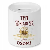 Skarbonki - Skarbonka Dla Dziadka na Urodziny Imieniny Prezent z Nadrukiem ze Zdjęciem + Opakowanie na prezent (wzór 03) - miniaturka - grafika 1