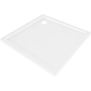 Mexen Flow brodzik kwadratowy slim 75 x 75 cm, biały połysk - 46S107575 - Brodziki prysznicowe - miniaturka - grafika 1
