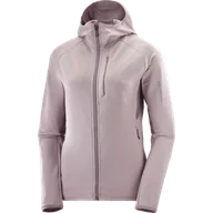 Bluzy sportowe damskie - BLUZA SALOMON ESSENTIAL LIGHTWARM HZ W C22240 - miniaturka - grafika 1