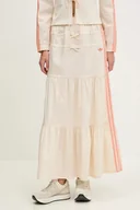 Spódnice - adidas Originals spódnica Skirt kolor beżowy maxi rozkloszowana KC0768 - miniaturka - grafika 1