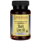 Witaminy i minerały - SWANSON Olej z Wątroby Rekina, suplement diety, 60 kapsułek Duży wybór produktów | Dostawa kurierem DHL za 10.90zł !!!| Szybka wysyłka do 2 dni roboczych! | - miniaturka - grafika 1