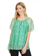 Bluzki damskie - Cartoon Bluzka damska, zielony/biały, 34 - miniaturka - grafika 1