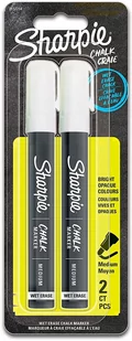 Markery kredowe Sharpie Białe 2 szt - 2157734 - Markery do tablic - miniaturka - grafika 1