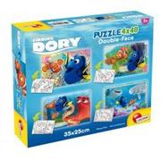 Puzzle - Lisciani Puzzle dwustronne 4x48 Gdzie jest Dory - miniaturka - grafika 1