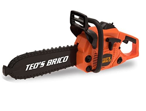 Teorema Giocattoli, Piła łańcuchowa, zasilana bateriami, zabawka z prawdziwymi dźwiękami dla dzieci, obrotowy łańcuch, akumulatorowa piła łańcuchowa, do zabawy dla dzieci w wieku 3 lat +