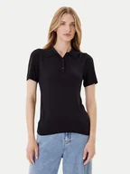 Swetry damskie - Calvin Klein Sweter LV044C341G Czarny Regular Fit - miniaturka - grafika 1