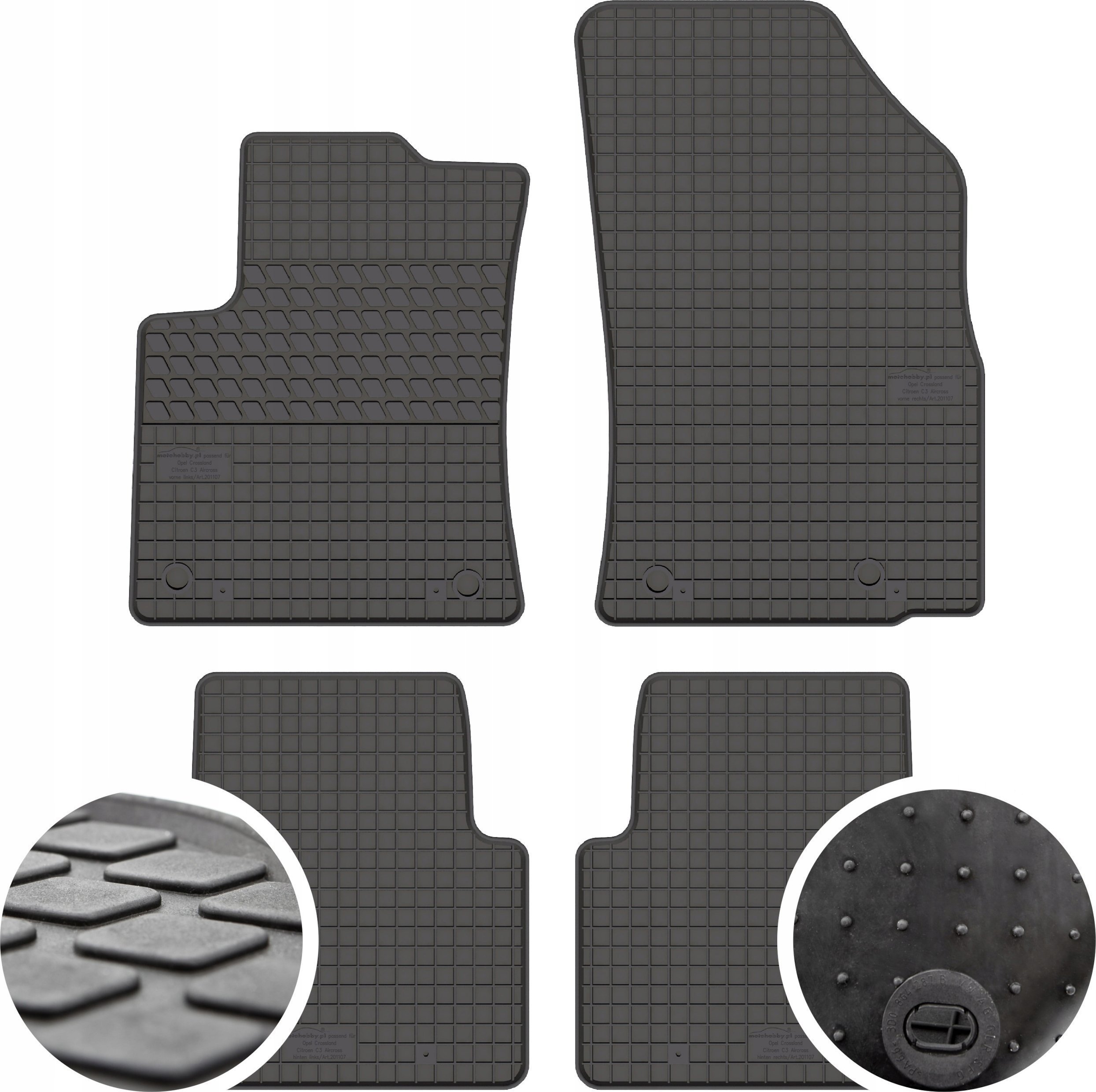 GeyerHosaja Dywaniki gumowe do Opel Crossland