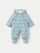 Kombinezony dla dzieci - Mayoral Kombinezon zimowy 2607 Niebieski Regular Fit - miniaturka - grafika 1