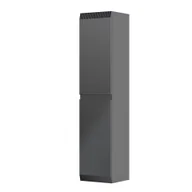 Szafki łazienkowe - Słupek łazienkowy Oristo Brylant 35x160x32 cm czarny mat OR36-SB2D-35-8R - miniaturka - grafika 1