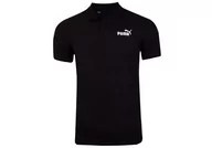 Koszulki męskie - Puma  Koszulka Męska Polo Ess Pique Polo Black 586674 01 M - miniaturka - grafika 1