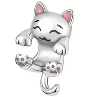 Charmsy - Charms do Pandora - CHARMS UROCZY KOTEK - miniaturka - grafika 1