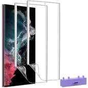 Folie ochronne do telefonów - Folia hydrożelowa do Samsung Galaxy S21 Ultra do etui 2 sztuki, aplikator - miniaturka - grafika 1