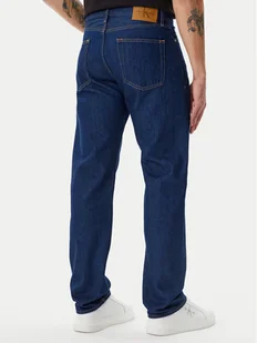 Calvin Klein Jeans Jeansy J30J327207 Granatowy Straight Fit - Spodnie męskie - miniaturka - grafika 1