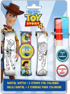 Kids Licensing Toy Story z paskami do kolorowania WD20340 - Zegarki dla dzieci - miniaturka - grafika 1