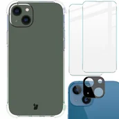 Etui i futerały do telefonów - Bizon Etui + 2x szkło + obiektyw Case Clear Pack do iPhone 14 Plus przezroczyste - miniaturka - grafika 1