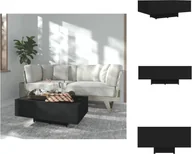 Ławy i stoliki kawowe - vidaXL Stolik kawowy czarny 85x55x31 cm materiał drewnopochodny - Stoliki kawowe - miniaturka - grafika 1