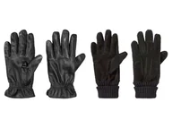 Rękawiczki sportowe męskie - LIVERGY® Rękawice skórzane męskie, z podszewką - miniaturka - grafika 1