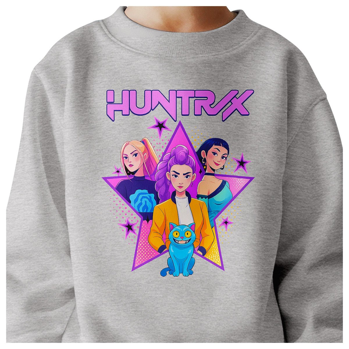 BLUZA DZIECIĘCA KPOP DEMON HUNTERS HUNTRIX 104 BAWEŁNIANA JAKOŚĆ