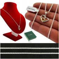 Biżuteria dla dzieci - Srebrny Łańcuszek + Zawieszka Serce 925 Prezent Dla Dziewczynki Na Pamiątkę - miniaturka - grafika 1