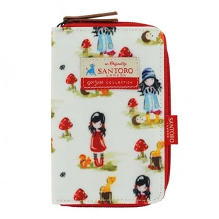 Santoro London, Gorjuss zasuwany portfel, biały - Portfele - miniaturka - grafika 1