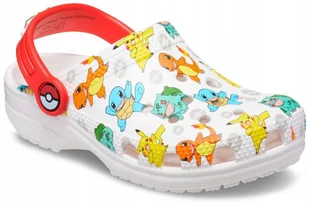 Crocs Pokemon Classic Kids Clog 207739-94S białe 28/29 - Buty dla dziewczynek - miniaturka - grafika 1