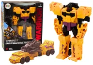 Samochody i pojazdy dla dzieci - Robot-Czołg Z Bronią 2w1 Transformacja X-Warrior Żółty - miniaturka - grafika 1