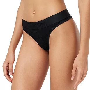 Calvin Klein Stringi damskie, Czarny, L - Majtki damskie - miniaturka - grafika 1